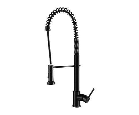 Basin Mixer Pull-Out Kitchen Tap Faucet Laundry Sink in Black
