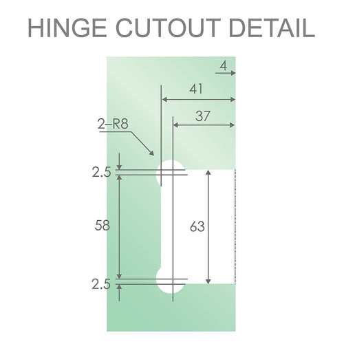 90cm Frameless Swing Bath Screen with Brushed Nickel Hardware