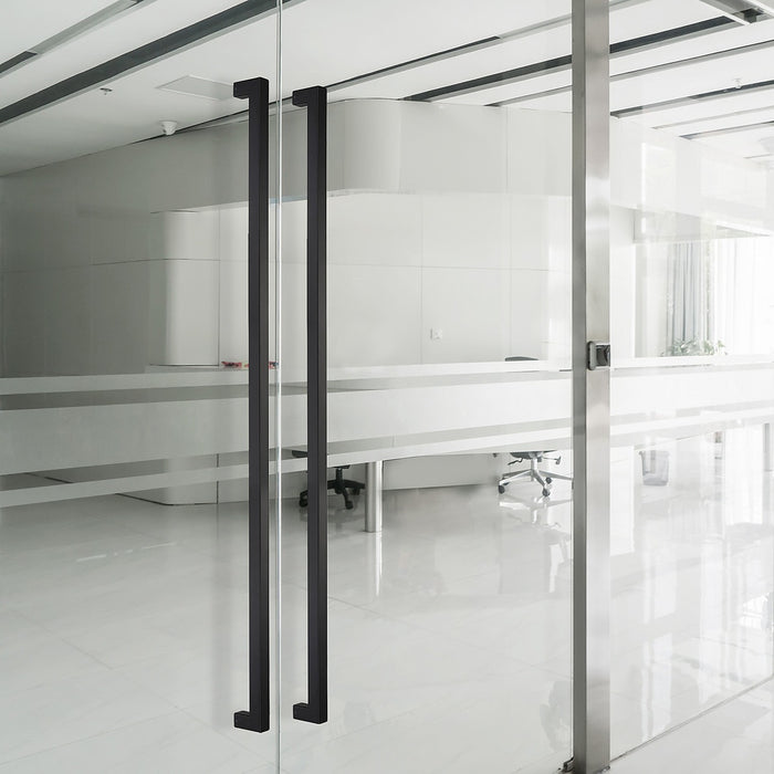Entrance Door Pull Handle Matte black 1200mm