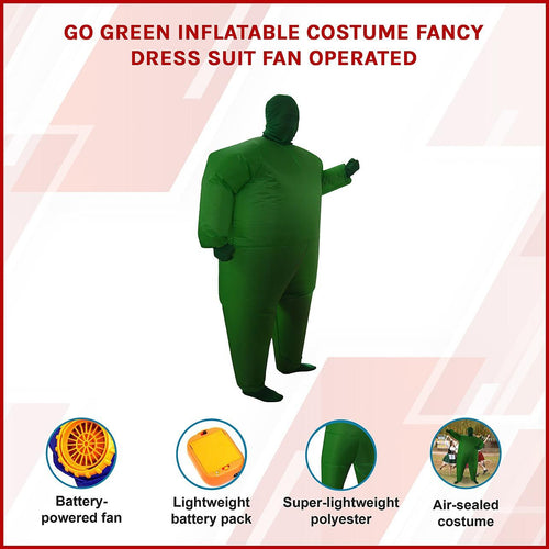 Inflatable Plain Green Fancy Dress Costume