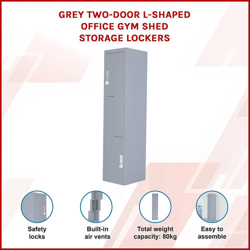 Multipurpose Locker – Grey Dual L-Shaped Door with 3-Digit Combination Lock