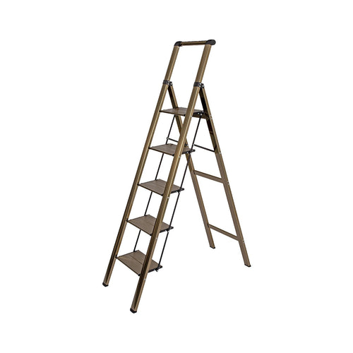 5 Step Aluminium Ladder – Foldable, Lightweight Design with Anti-Slip Pedals