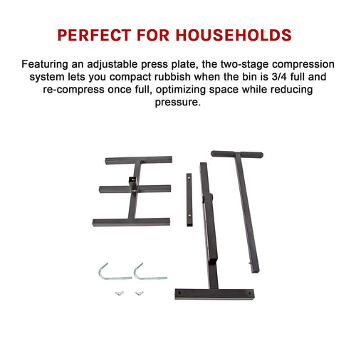 Manual Wheelie & Recycle Bin Compactor – Waste Crusher | Reduce Rubbish Volume