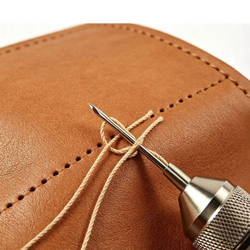 Leather Sewing Kit with Speedy Stitcher Awl, Waxed Thread & Repair Needles for Leather, Canvas & Upholstery