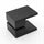 Brass Shower Door Square double pull Handle in Black