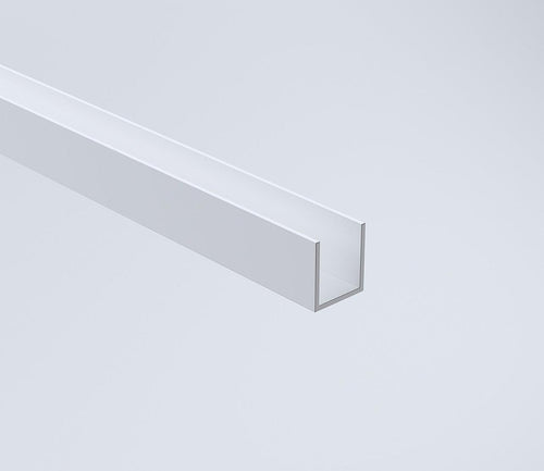 110cm Wall to Wall Frameless Shower Screen with White Channel and Brass Hinges , Square Double Pull Handle