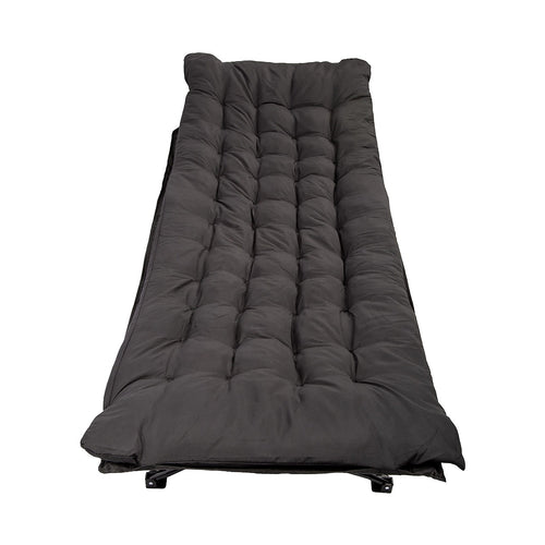 Camping Bed Elevated Cot with Mattress Foldable Outdoor Adult Sleeping Bed