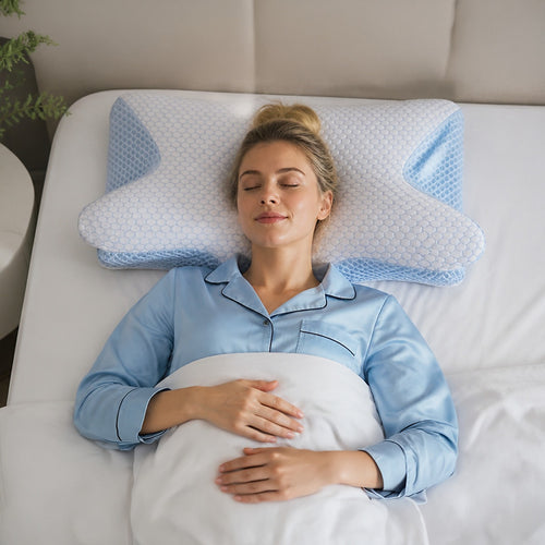 Memory Foam Contour Pillow with a Breathable, Washable Cover