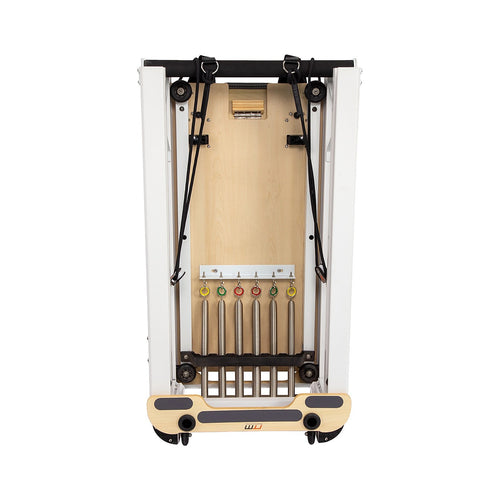 Folding Pilates Reformer Machine – Compact Home Workout Bed for Full-Body Strength & Fitness Training