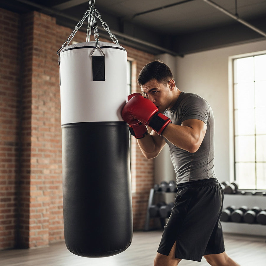 Heavy-Duty Punch Bag – 30kg Solid-Filled Boxing Bag for Home Gym