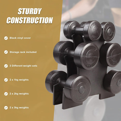 12kg Dumbbell Weights Set 