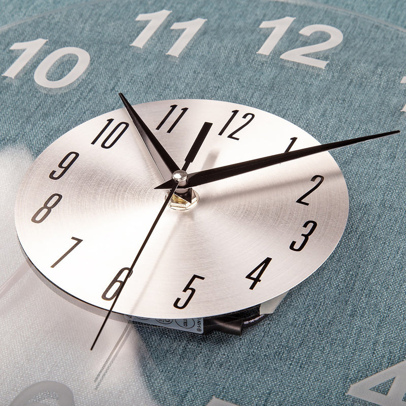 LED Light-Up Round Wall Clock with Remote – Modern Illuminated ...