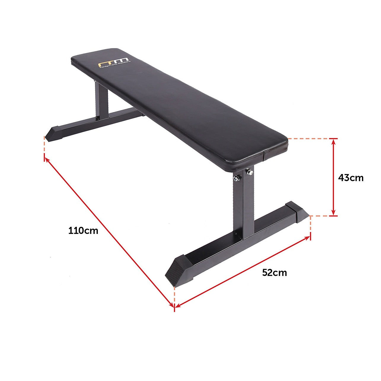 Weights Flat Bench Press Home Gym Exercise Fitness Equipment Lifting  Support Padded Workout