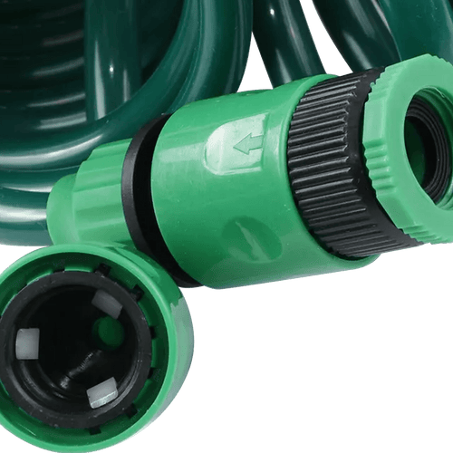 30M Garden Hose Heavy-Duty Coiled Spiral Car Washing Cleaning Water Hose Garden