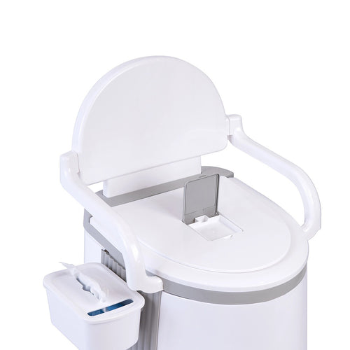 19L Camping Portable Toilet – Outdoor & Indoor Travel Commode Potty with Tissue Box