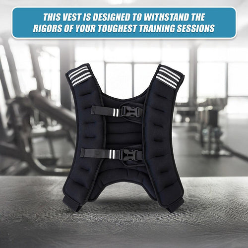 10KG Weighted Vest Top Gym Exercise Fitness Strength Sports Training Weight Loss 