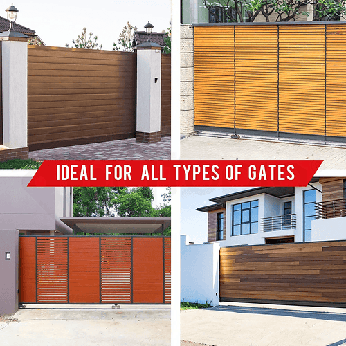 Telescopic Sliding Gate Pulley System