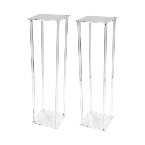 2 Pack 80cm Acrylic Flower Stand Wedding Display Centrepiece