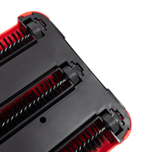 Sweep Carpet & Floor Manual Light Sweeper Dual Rotating Brushes