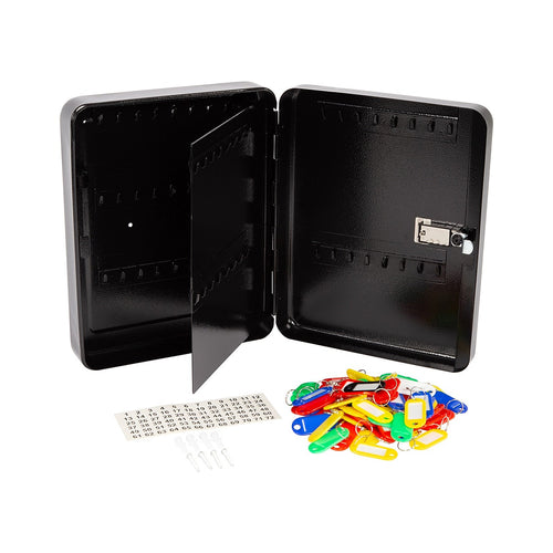Key Cabinet Lock Box – 72 Key Capacity Wall Mount Storage Organizer