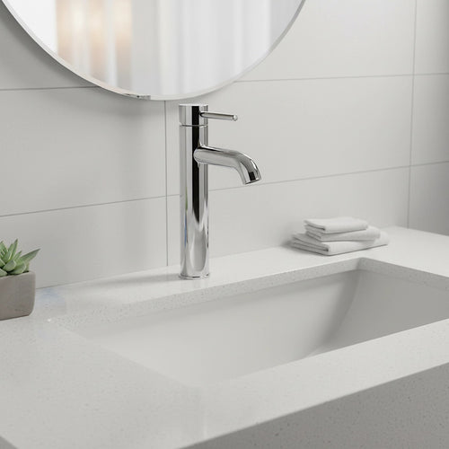 Tall Basin Mixer Tap Faucet – Kitchen, Laundry & Bathroom Sink Mixer in Chrome