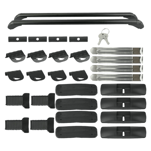 Lockable Aluminium Car Roof Rack Bars Without Rail Anti Theft Luggage Carrier