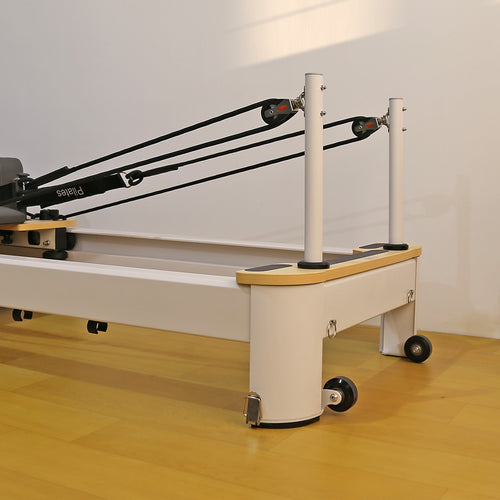 Folding Pilates Reformer Machine – Compact Home Workout Bed for Full-Body Strength & Fitness Training