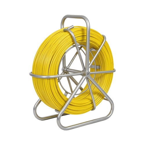 Duct Rodder 100m x 4.5mm Fibreglass Cable Puller with Steel Reel