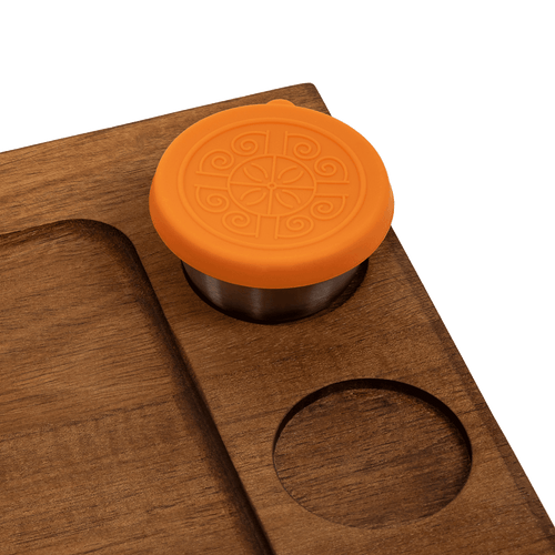 Serving Tray Double Sided Charcuterie Board  8 Sauce Cups Gift  