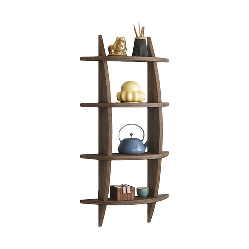 Wall Mounted Solid Wood Shelf Display Stand for Home & Office Storage & Décor