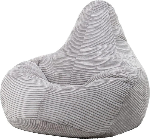 Jumbo Cord Beanbag Chair Cover Unfilled Large Bean Bag - Grey