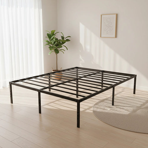 Queen Metal Bed Frame 45cm High – Full Steel Base Platform