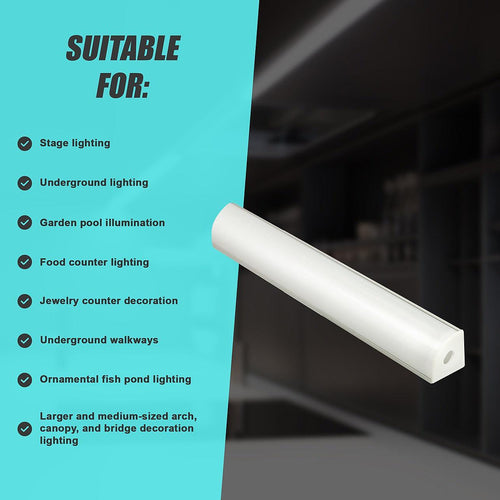 10 x 1M Aluminium LED Strip Light Channel Profile for Kitchen Cabinet V Style