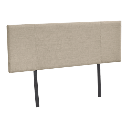 Double Beige Linen Fabric Bed Headboard Bedhead