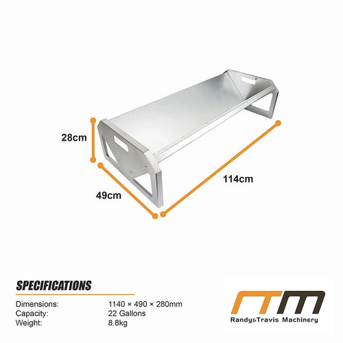 Heavy Duty Galvanised Livestock Feeding Trough 22 Gallon Sheep Goat Feeder