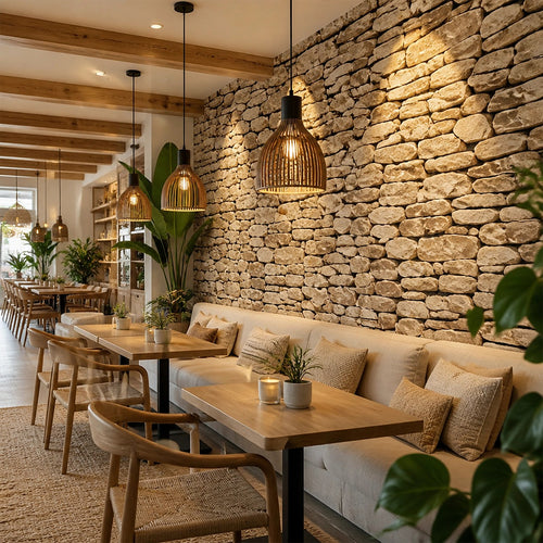 Rock Brick Wallpaper – Rustic 3D Stone Look Vinyl Roll