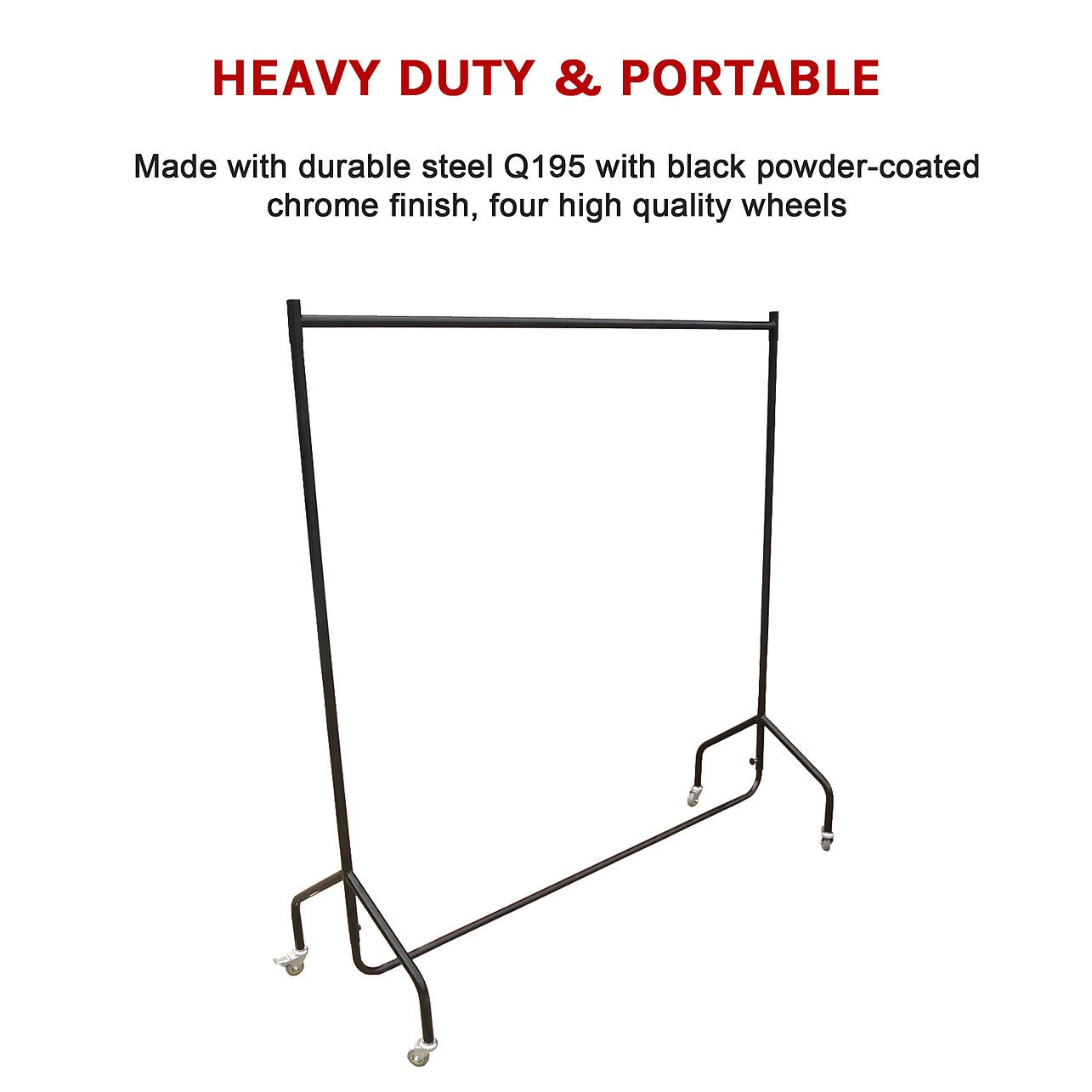 300LBS Heavy Duty Clothing Garment Rail Rack Hanger - Home & Lifestyle ...