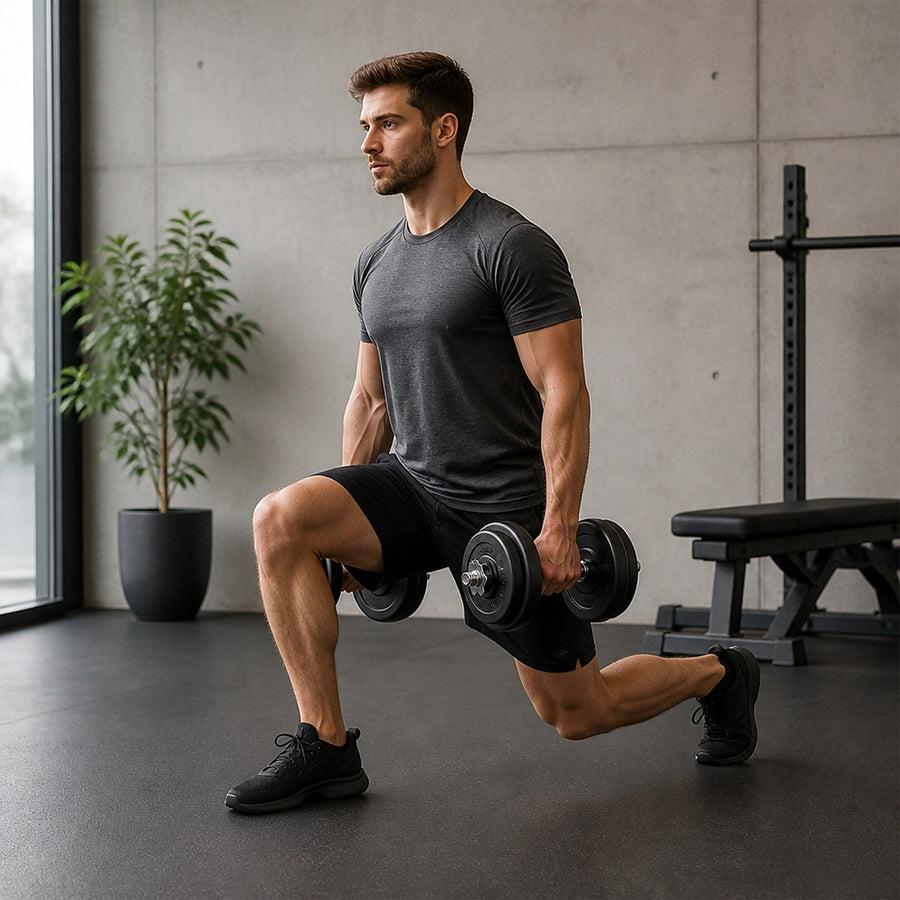 20KG Adjustable Dumbbell Set – Compact Weights for Strength Training
