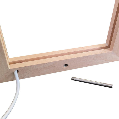 LED Photo Frame + 2 Blanks Laser Engraving Display Night-light Engraver Picture