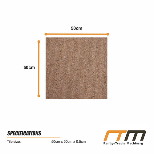 Carpet Tiles – Pack of 20 Beige Squares Covering Up to 5m²
