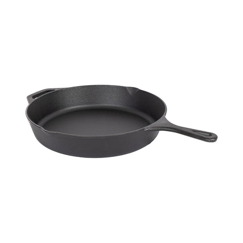Cast Iron Frying Pan 30cm Pre-Seasoned Skillet for BBQ