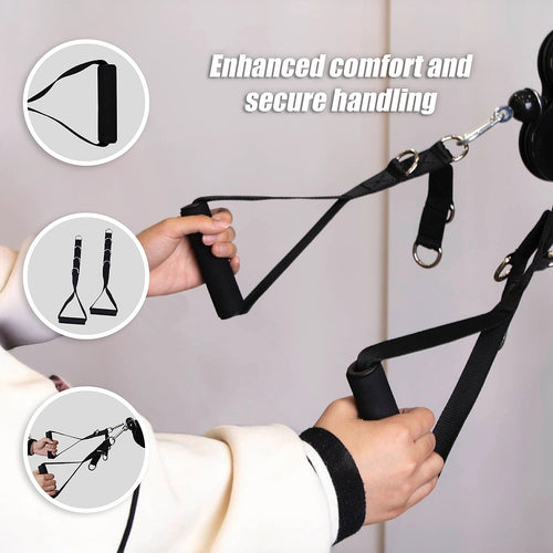 2 x Universal Foam Handle Exercise Machine Attachments