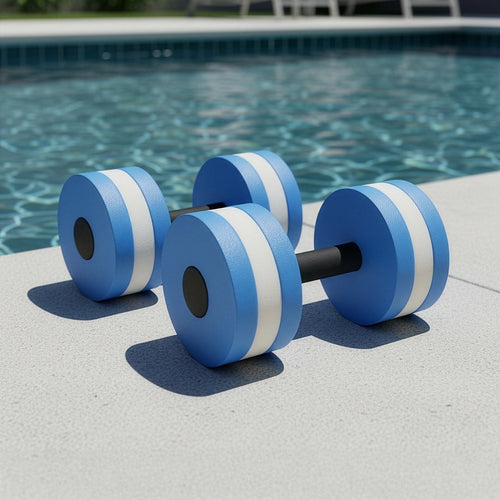 2x Water Aerobics Dumbbell EVA Aquatic Barbell Aqua Fitness