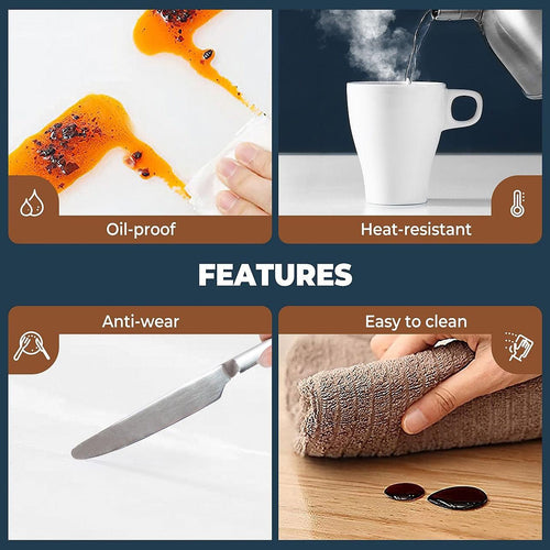 PVC Tablecloth Clear Plastic Cover Protector Mat 