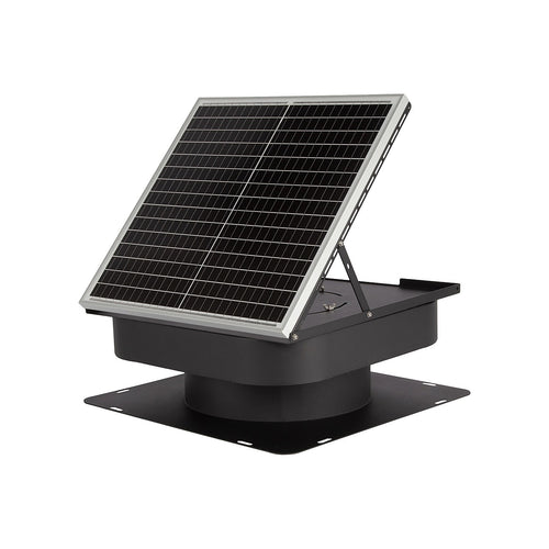 30W Solar Roof Vent Fan Exhaust for Home Garage & Van Ventilation