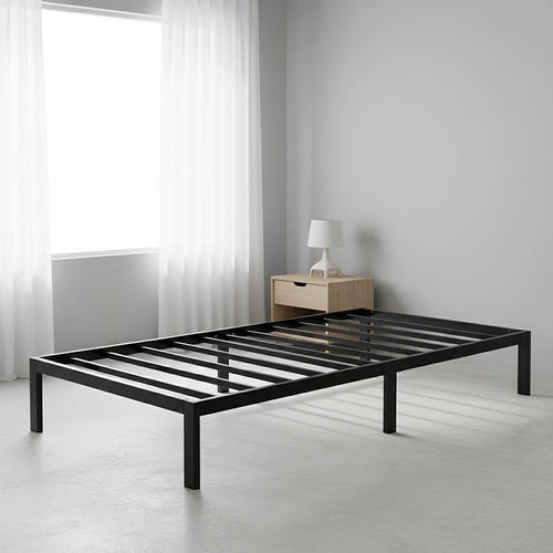Single Full Metal Bed Frame Base – Sturdy Steel Bed Base for Australian Mattress