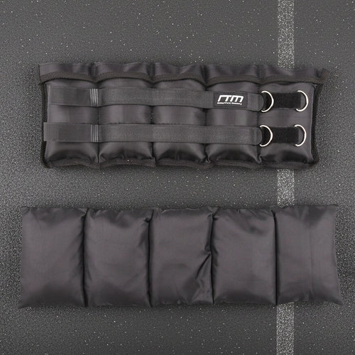 10kg Adjustable Ankle/Wrist Weight Straps – Strength & Resistance Training Gear for Fitness Workouts