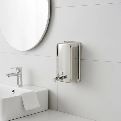 Stainless Steel Soap Dispenser - 1000ml Wall-Mounted Manual Pump