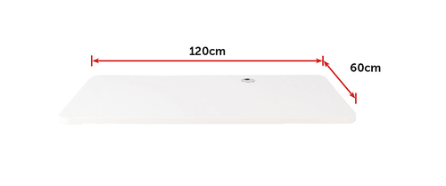 Office Home Computer Desk Table Top 120 x 60cm in White