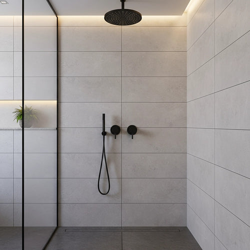 Bathroom Shower Bath Hot and Cold Mixer WATERMARK Certified - Black